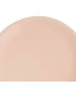 Round pastel pink dolomite soap dish – 10 × 10 × 2.5 cm