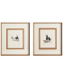 Set of 2 paintings don quichotte 44x50cm