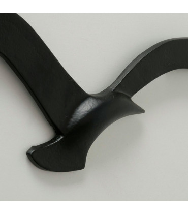 Décoration murale 3 mouettes en aluminium noir 36x14x2cm