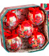 Coffret de 5 boules de Noël rétro 7.5cm