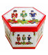 Coffret de 14 boules de Noël rétro soldats casse-noisette 7.5cm