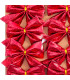 Set de 8 noeuds rouges pour décoration sapin de Noël 7.5cm