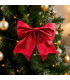 Décoration de Noël grand noeud rouge 25cm