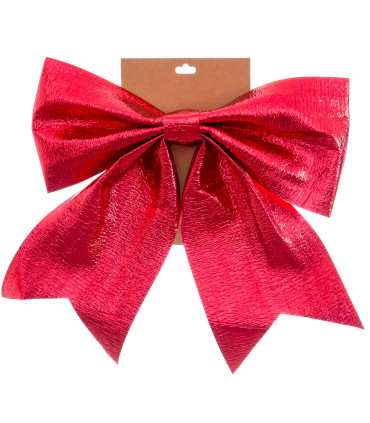 Décoration de Noël grand noeud rouge 25cm
