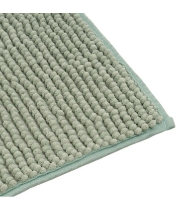 Tapis de bain tissu chenille vert sauge 60x40cm