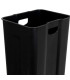 Poubelle de tri double compartiment métal chromé 2x30L