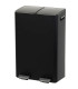 Double Kitchen Bin black 2x30L