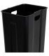 Poubelle de tri double compartiment métal noir 2x30L