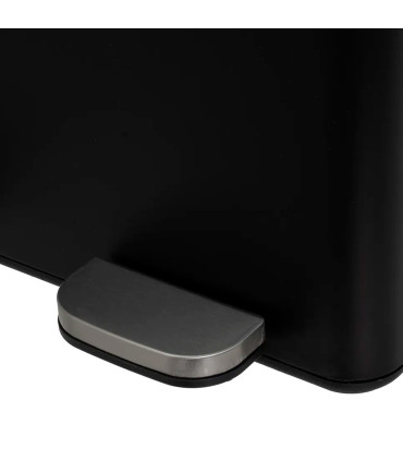 Double Kitchen Bin black 2x30L