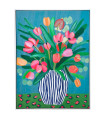 Wall Canvas flowers 60x3x80cm