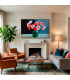 Tableau sur toile bouquet de fleurs 90x3x60cm