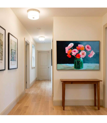 Wall Canvas flowers 90x3x60cm