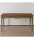 Classic green recycled wood dining table – 160 × 80 × 80 cm