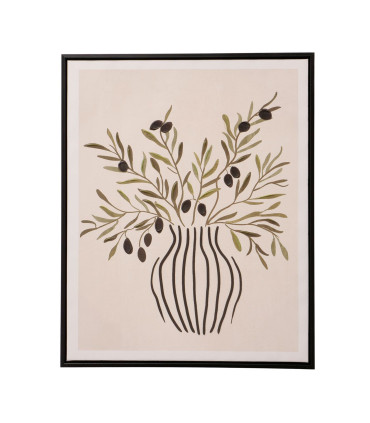 Set of 2 wall canvas flowers 42x4x52cm