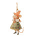Set de 3 boules de Noël en métal famille souris 6.5x1x10.5cm