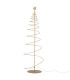 Gold metal LED Christmas tree decoration – 24 × 24 × 80 cm,