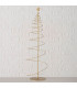 Gold metal LED Christmas tree decoration – 24 × 24 × 80 cm,