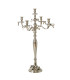 Silver-coloured candelabra – 46 × 46 × 79 cm