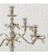 Silver-coloured candelabra – 46 × 46 × 79 cm