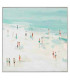 Beach oil painting on canvas – 80 × 4 × 80 cm