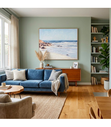Sea oil painting on canvas – 100 × 4 × 80 cm