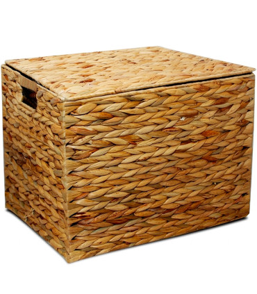 Set of 3 Storage water hyacinth 50x40x38cm