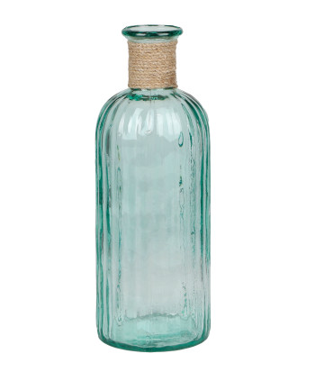 Round Recycled Glass Vase 13x13x34cm