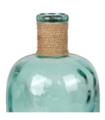 Round Recycled Glass Vase 15x15x25cm