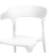 Chair white plastic 43x48x77cm
