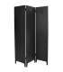 Black industrial metal room divider with 3 panels – 120 × 170 cm